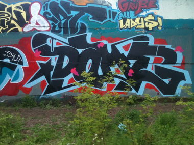 Graffiti Wall - Photo by MrGraff - Dame, Acro, Stey (2013)