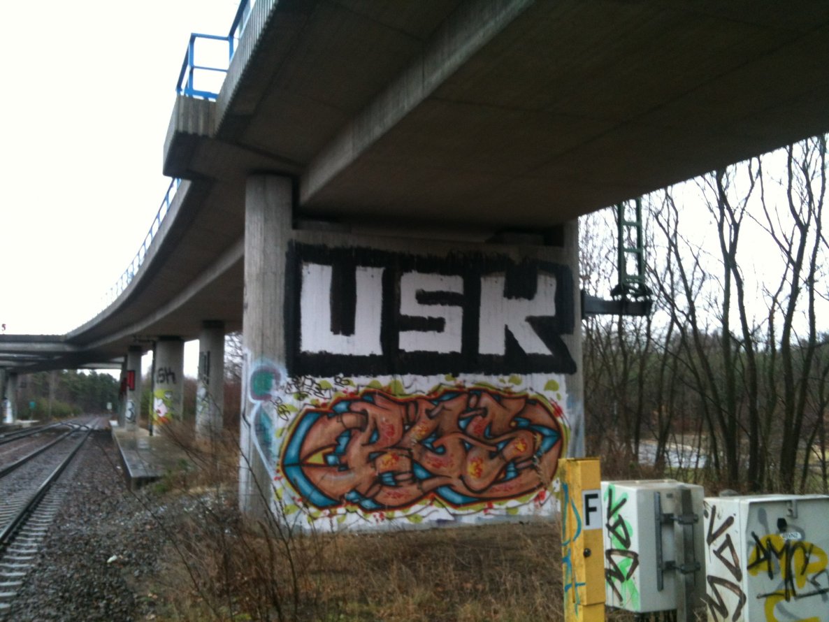 Graffiti Bombing - Photo by MrGraff - usk, Dresden, Seine (2012)