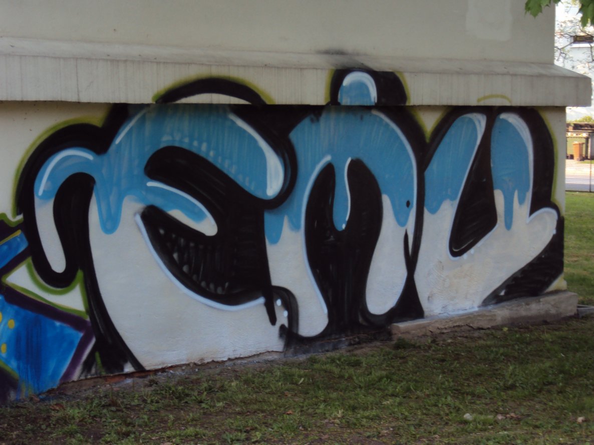 Graffiti Bombing - Photo by MrGraff - emu, Dresden (2011)