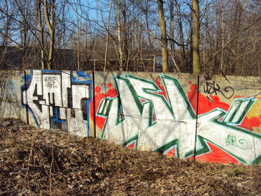 Graffiti Wall - Photo by MrGraff - emu, usk, Dresden (2011)