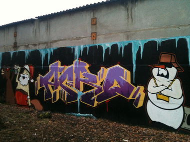 Graffiti Wall - Photo by MrGraff - Acro, EMU, USK
