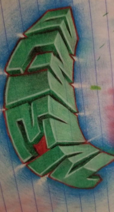 Graffiti Sketch in Mcallen tx - Photo by MrOmen956 - OmenGraffitiBorclick956 (2006)