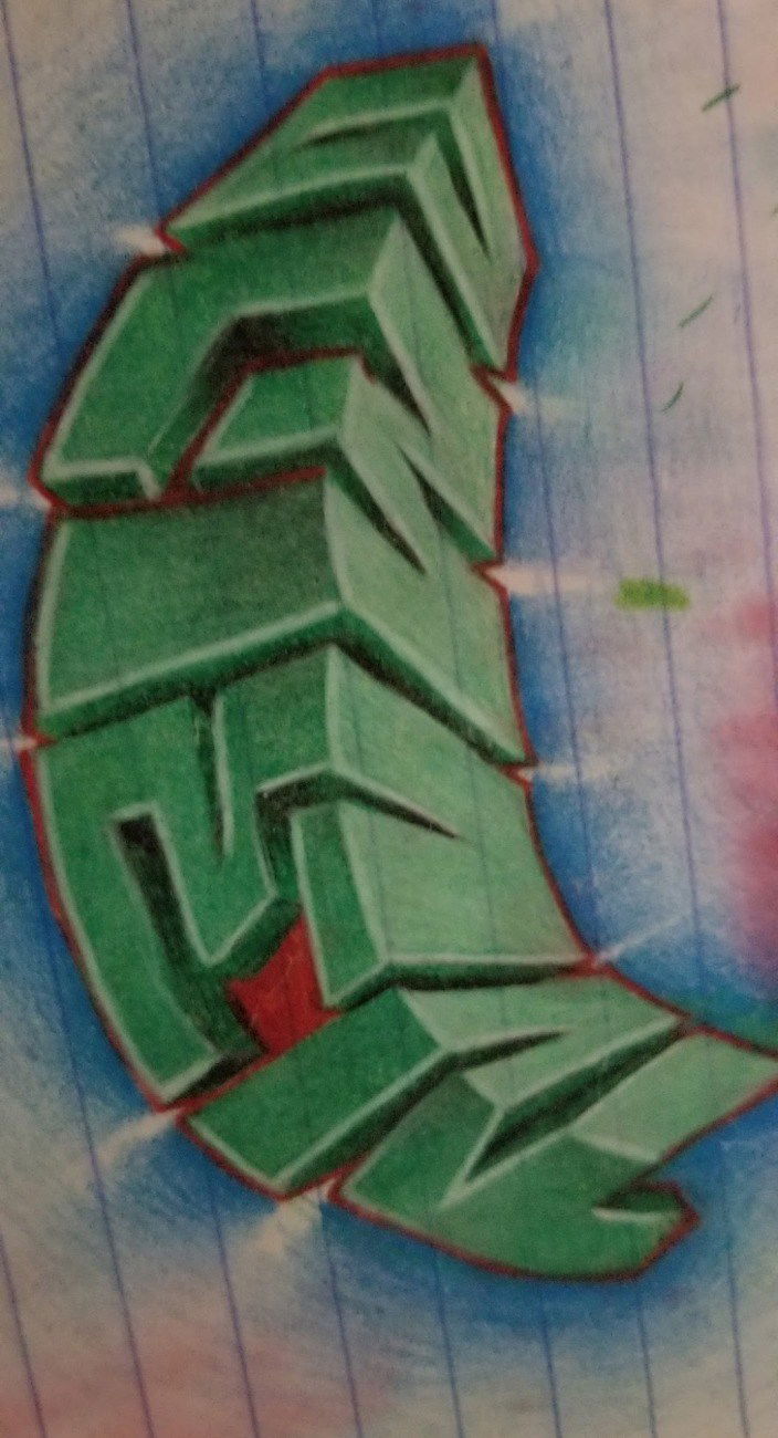 Graffiti Sketch in Mcallen tx - Photo by MrOmen956 - OmenGraffitiBorclick956 (2006)