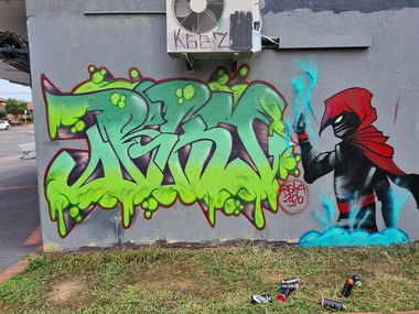 Graffiti Wall - Photo by MrReka - character, shop (2020)