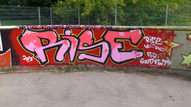 Graffiti Wall - Photo by MrRise - rise, 161, ryc (2013)