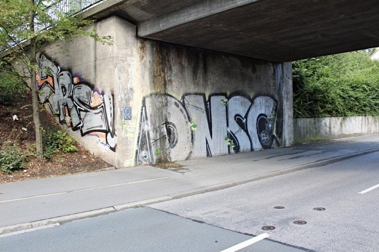 Graffiti Wall in Bayreuth - Photo by MrTaube - JRS, Bayreuth