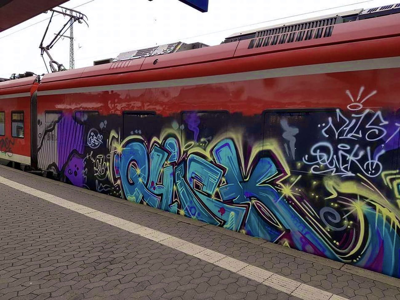 Graffiti Wall in Bayreuth - Photo by MrTaube - NILS, QUICK, JRS (2016)