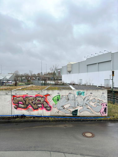 Graffiti Wall in Bayreuth - Photo by MrTaube - JRSC, Bayreuth, Xmas