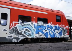 Graffiti Train in Bayreuth - Photo by MrTaube - JRSC, BAYREUTH
