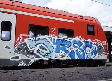 Graffiti Train in Bayreuth - Photo by MrTaube - JRSC, BAYREUTH