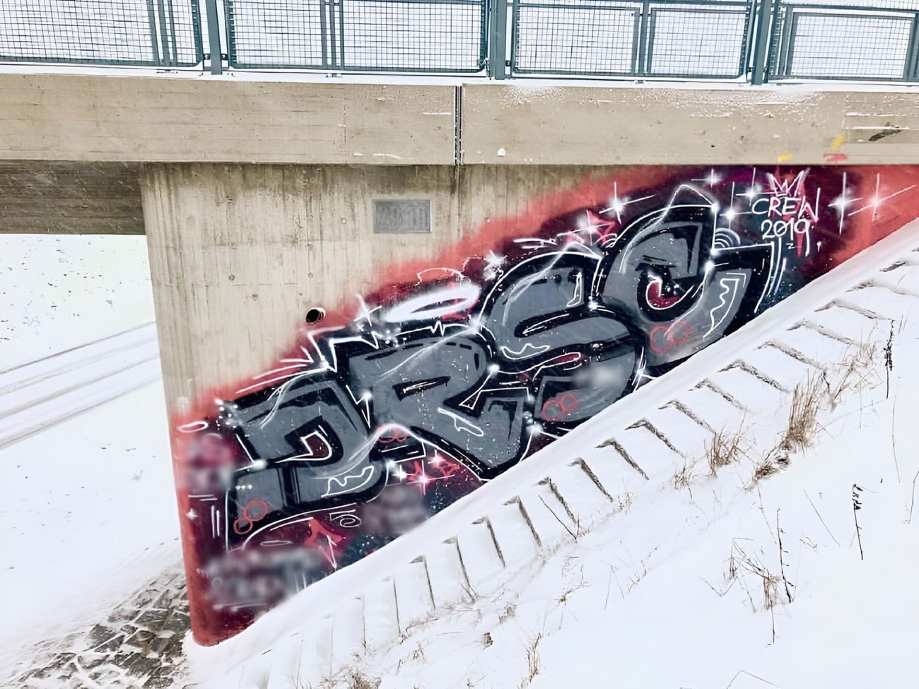 Graffiti Wall in Bayreuth - Photo by MrTaube - JRSCREW, JRSC, JRS