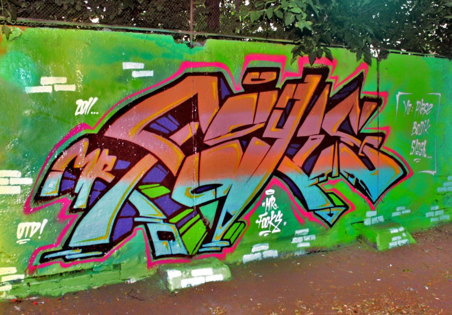 Graffiti Wall in Moscow - Photo by Mr_Fooks - Mr., Fooks, Mr_Fooks (2011)