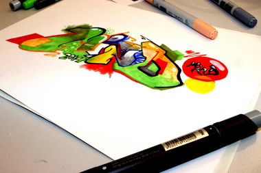Graffiti Sketch - Photo by Mr_Mind - Mind, Mister, Mind (2014)