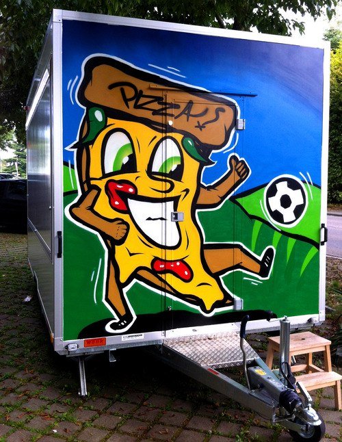 Graffiti Artwork - Photo by Mr_Mind - Pizza, Mind, Mister (2014)