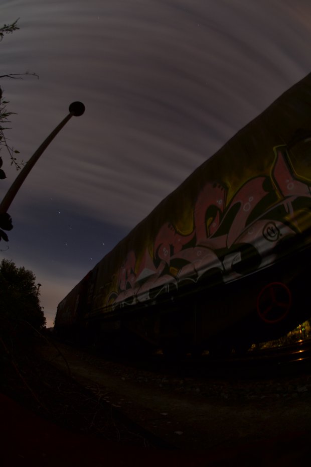 Graffiti Train - Photo by Mr_Sork - Nacht, Action, Gera