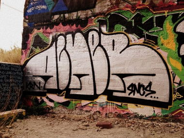 Graffiti Bombing in Barcelona - Photo by Mrbadnews - acner, sncs, krn (2013)