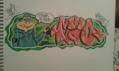 Graffiti Sketch - Photo by Mtenone - mtenoner, heyarnold, harold (2015)