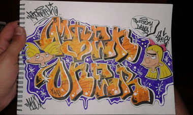 Graffiti Sketch - Photo by Mtenone - mtenoner, heyarnold (2015)