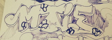 Graffiti Sketch - Photo by Mtie