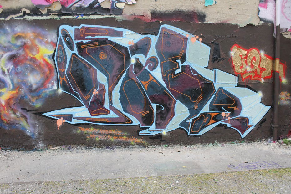 Graffiti Wall in Münster - Photo by MuensterYo - ishe, EQT (2013)