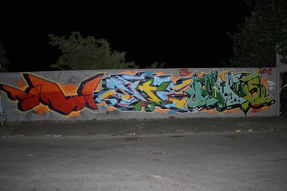 Graffiti Wall in Münster - Photo by MuensterYo - Note, Lexus, ITS (2013)