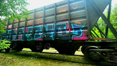 Graffiti Train - Photo by Muerto62 - TUOS, Ensurt (2023)
