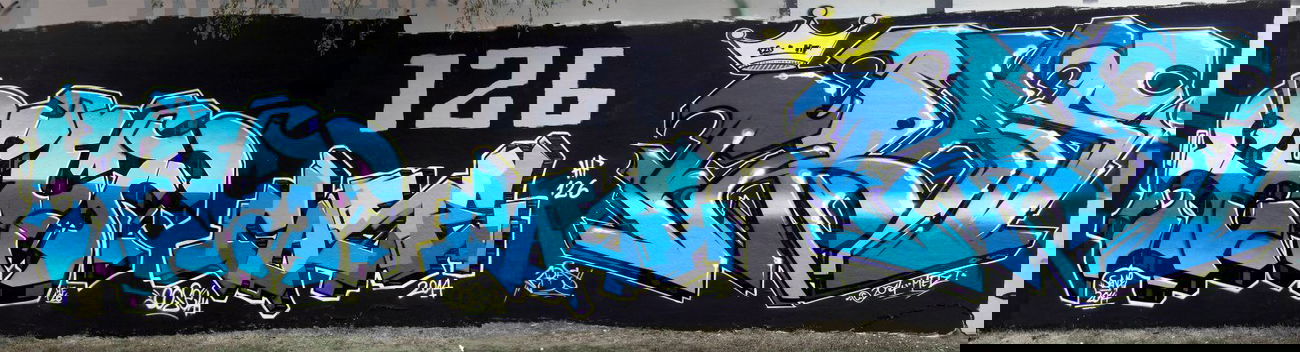 Graffiti Wall - Photo by Mustard42 - 126, 126crew, HFC (2014)