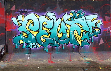 Graffiti Wall - Photo by Mustard42 - Senf42, Senf, Saar (2014)