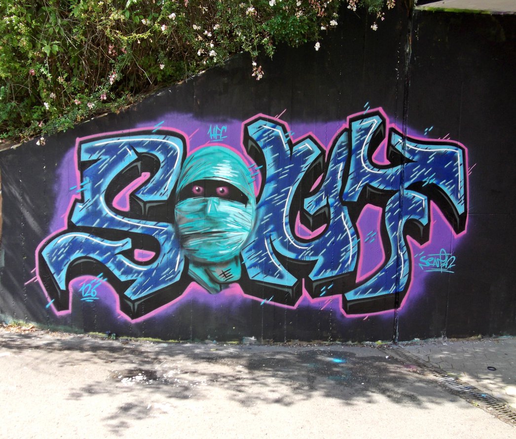 Graffiti Wall - Photo by Mustard42 - Senf42, Senf, Homburg (2014)