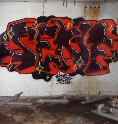 Graffiti Bombing - Photo by Mustard42 - SENF, SENF42, 42 (2014)
