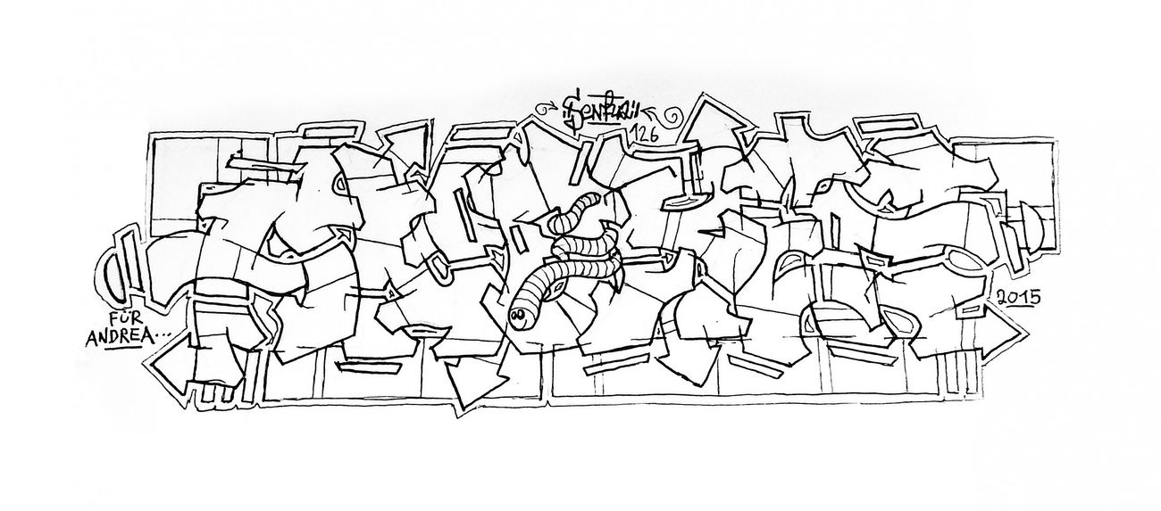 Graffiti Sketch - Photo by Mustard42 - Senf, Senf42, Lukas (2015)