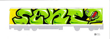 Graffiti Sketch - Photo by Mustard42 - Senf42, Senf, Saar (2014)