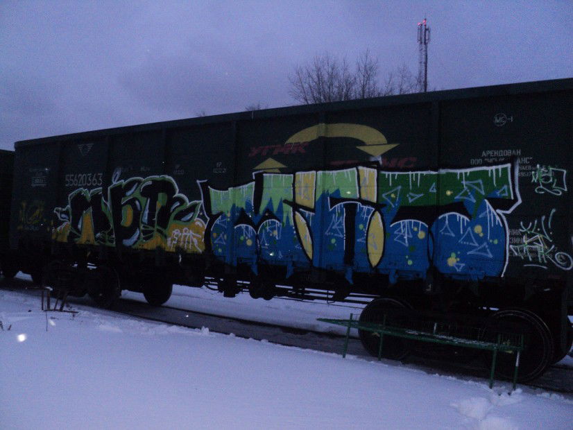 Graffiti Train - Photo by MutiBezPalewo (2011)