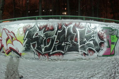 Graffiti Wall in Moscow - Photo by Myaso - Homs (2013)