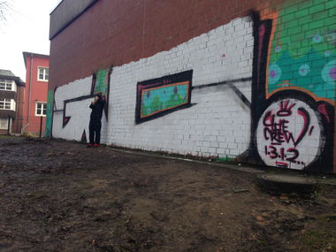 Graffiti Bombing - Photo by Mystery