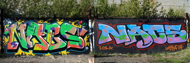 Graffiti Wall - Photo by NACREW - Rais, Nue//s