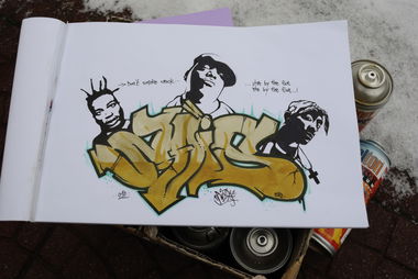 Graffiti Sketch - Photo by NAIS - NAIS, RIP, ODB
