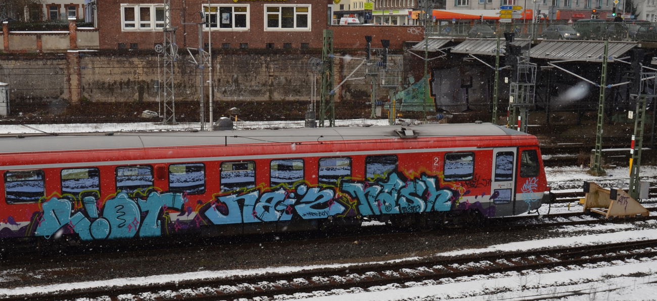 Graffiti Train - Photo by NAIS - RIOT, NAIS, NASH