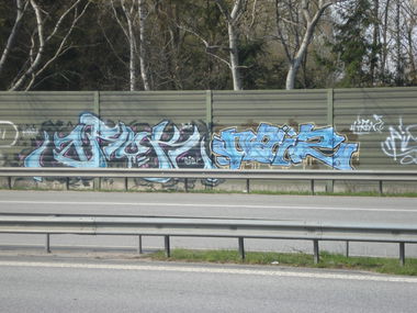 Graffiti Bombing - Photo by NAIS - AROK, NAIS, SOG