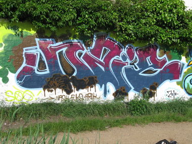 Graffiti Wall - Photo by NAIS - NASH, AROK, FUCHS