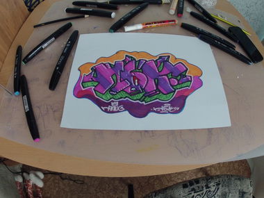 Graffiti Sketch - Photo by NAPIS