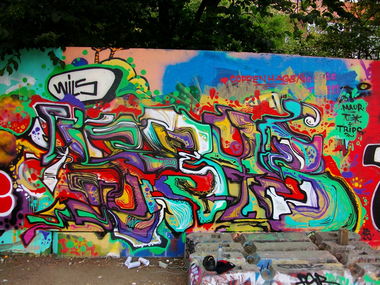 Graffiti Wall in Copenhagen - Photo by NAVIT - FSB, Navit, Mashup (2015)