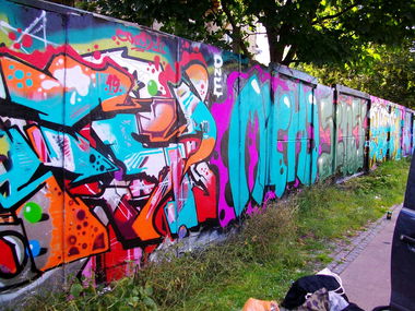 Graffiti Wall in Copenhagen - Photo by NAVIT - FSB, Freestyle, Christiania (2015)
