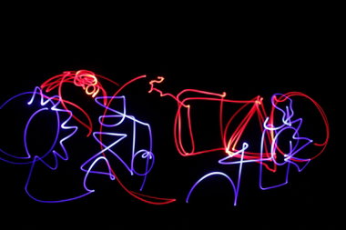 Graffiti in Стара Загора - Photo by NAVIT - LightGraff, longexposure (2013)