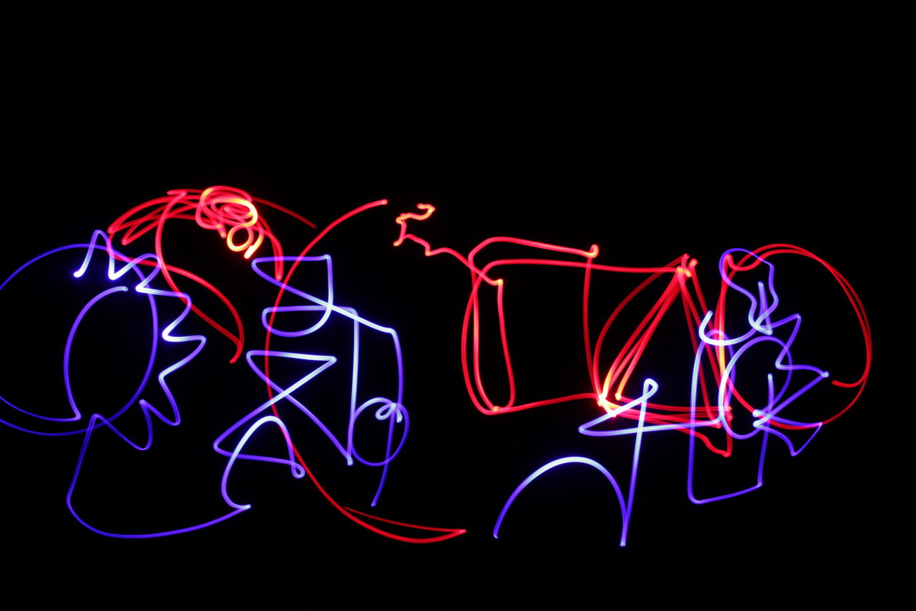 Graffiti in Стара Загора - Photo by NAVIT - LightGraff, longexposure (2013)