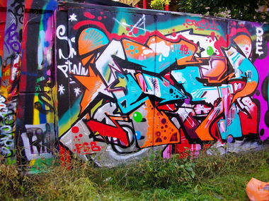 Graffiti Wall in Copenhagen - Photo by NAVIT - FSB, Freestyle, Christiania (2015)