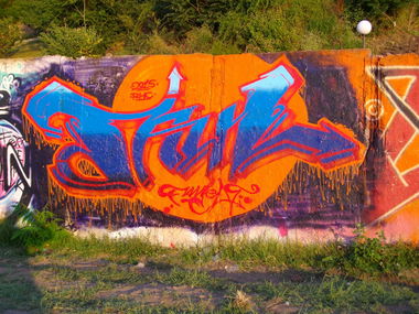 Graffiti Wall in Burgas - Photo by NAVIT - Faul, RHC, MorSKA (2015)