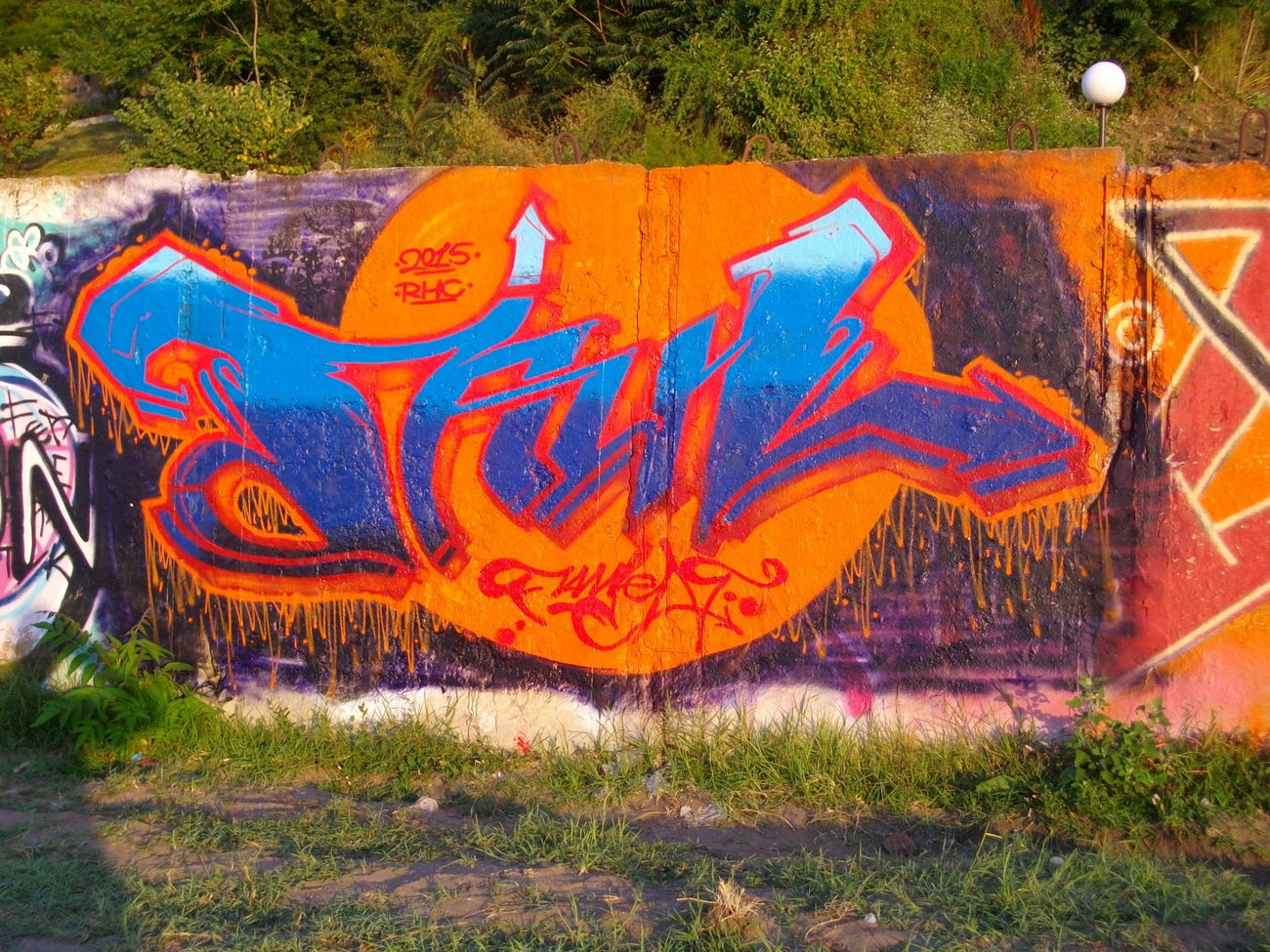 Graffiti Wall in Burgas - Photo by NAVIT - Faul, RHC, MorSKA (2015)