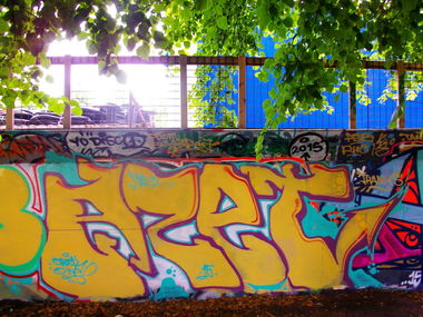 Graffiti Wall in Copenhagen - Photo by NAVIT - Aset, Asetone, Denmark (2015)