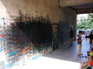 Graffiti Wall in Burgas - Photo by NAVIT - MedenRudnik, Gypsy, Burgas (2015)